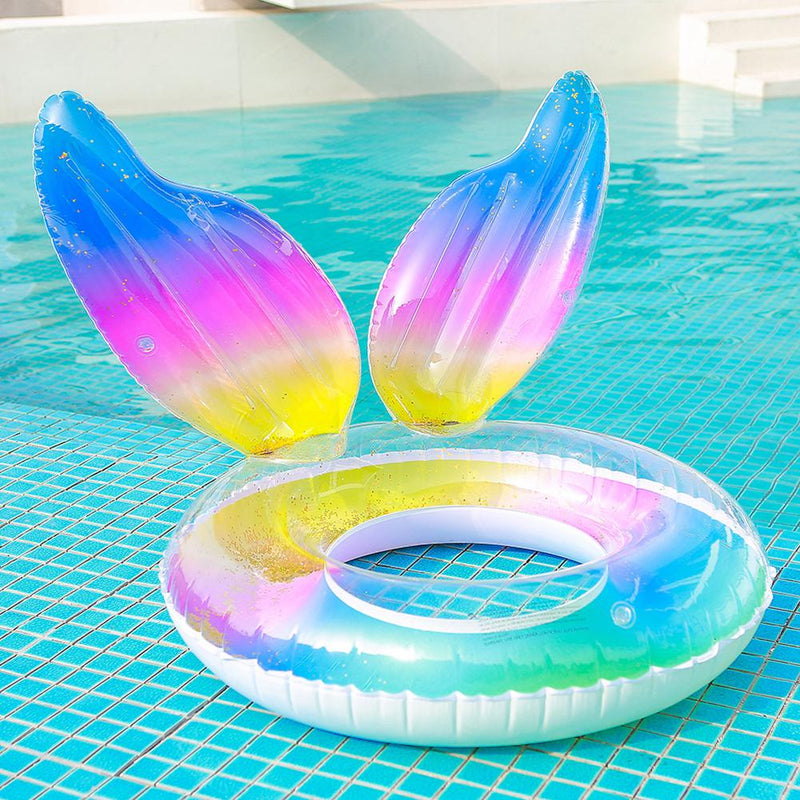 Sequin Rainbow Mermaid Swimming Ring