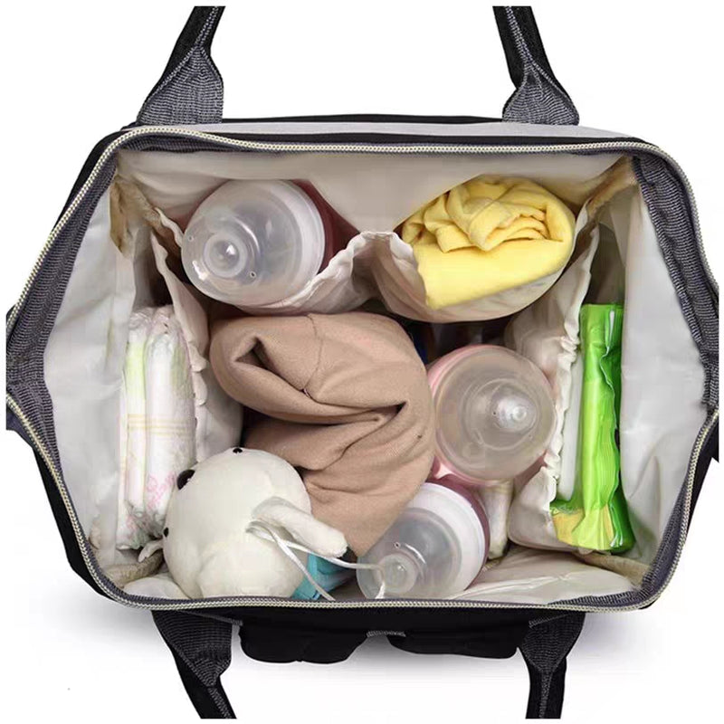 Top Quality Baby Diaper Bag Multi-Zips Nursing Mommy Bag