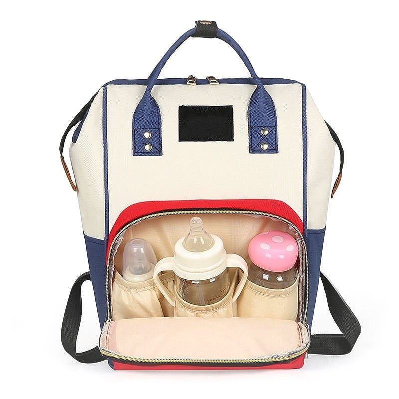 Top Quality Baby Diaper Bag Multi-Zips Nursing Mommy Bag