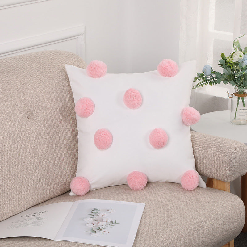 Pom Pom Decorative Cushion