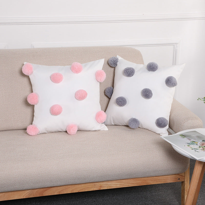 Pom Pom Decorative Cushion