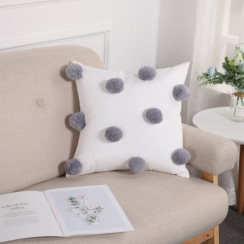 Pom Pom Decorative Cushion