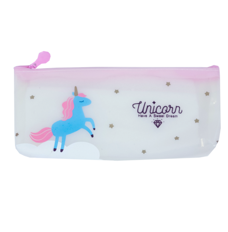 Unicorn Transparent Pencil Case